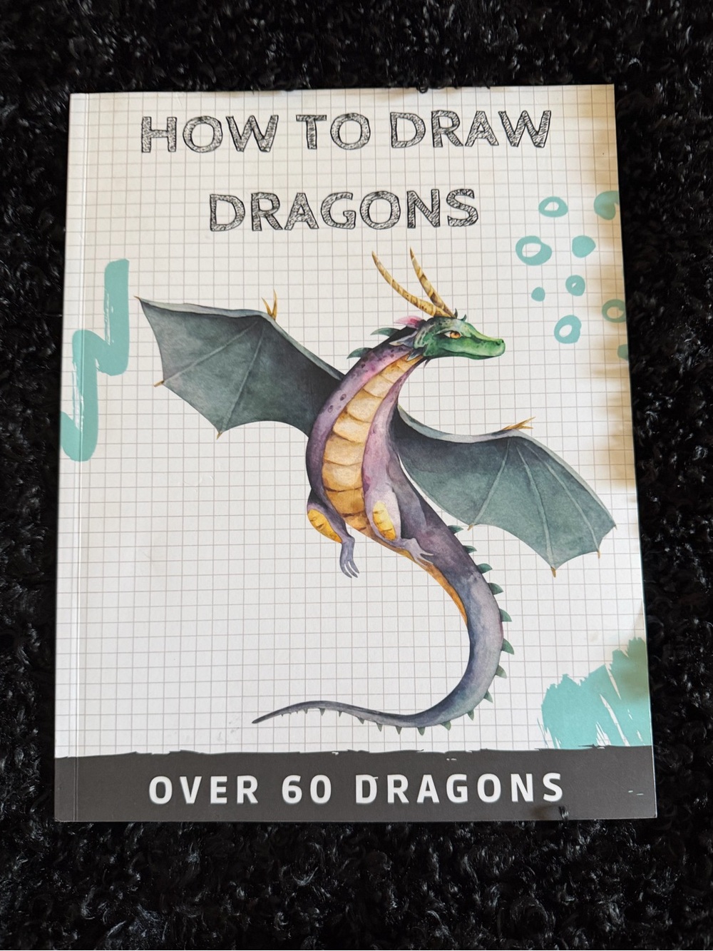 How to Draw 🐉 Art Book - Green & Purple Dragon Cover